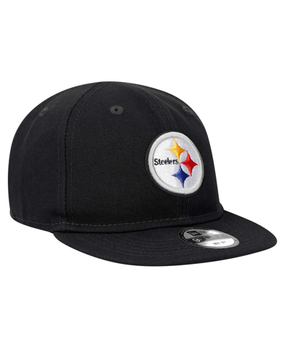 New Era Infant Boys And Girls  Black Pittsburgh Steelers My 1st 9fifty Adjustable Hat In Black