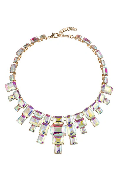 Shop Eye Candy Los Angeles Angela Crystal Statement Necklace In White