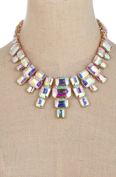 Shop Eye Candy Los Angeles Angela Crystal Statement Necklace In White