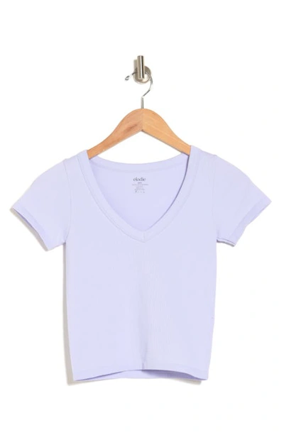 Shop Elodie Seamless V-neck Top In Ice Lavender