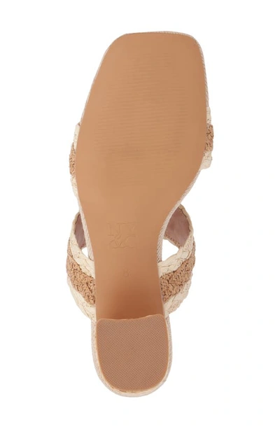 Shop New York And Company Fala Slide Sandal In Bone/natural