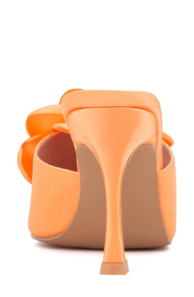 New York And Company Women's Gardenia Heel Slide In Orange Sorbet