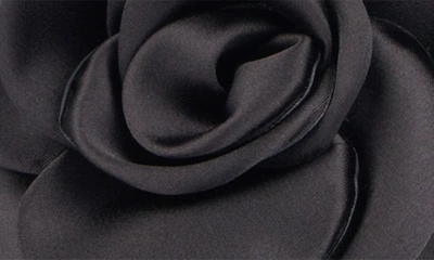 Shop New York And Company Gardenia Flower Sandal In Black