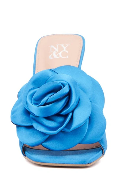 New York And Company Women's Gardenia Heel Slide In Vivid Blue