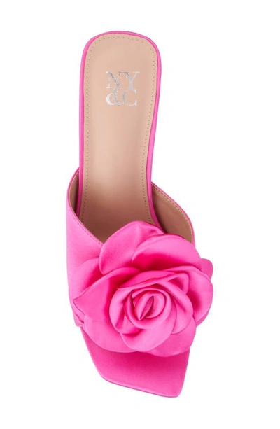New York And Company Women's Gardenia Heel Slide In Vivid Berry