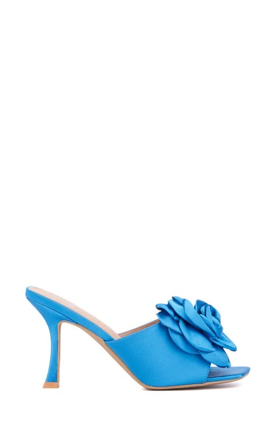 New York And Company Women's Gardenia Heel Slide In Vivid Blue