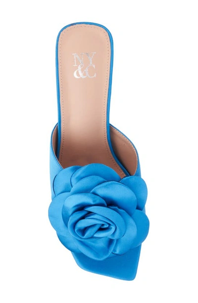 New York And Company Women's Gardenia Heel Slide In Vivid Blue