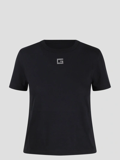 Shop Gucci Crystal G Cotton Jersey T-shirt In Black