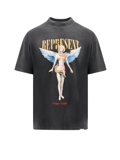 Shop Represent Cotton T-shirt With Reborn Print