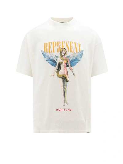 Shop Represent Cotton T-shirt With Reborn Print
