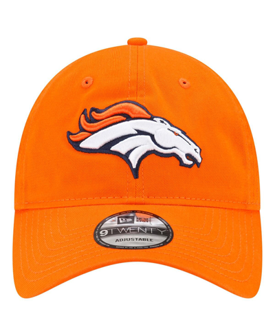 Shop New Era Men's  Orange Denver Broncos Distinct 9twenty Adjustable Hat