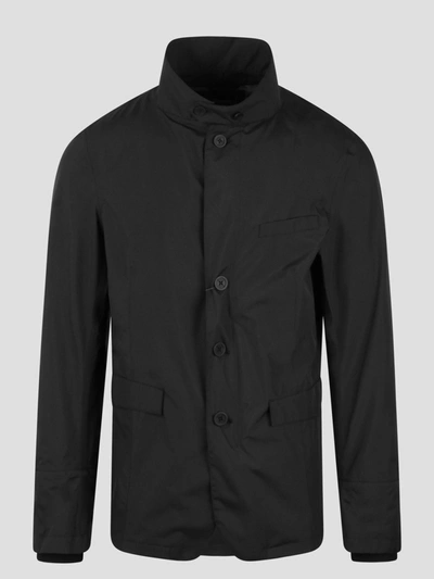 Shop Herno Laminar Light Matt Jacket In Black