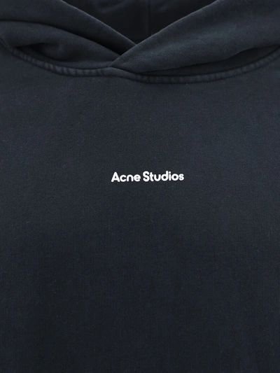 Shop Acne Studios Felpa Con Cappuccio In Black