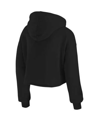 Wear By Erin Andrews Black Dallas Cowboys Domestic Cropped Pullover Hoodie In Black