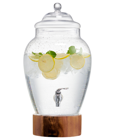 Shop American Atelier Madera Glass Beverage Dispenser In Clear