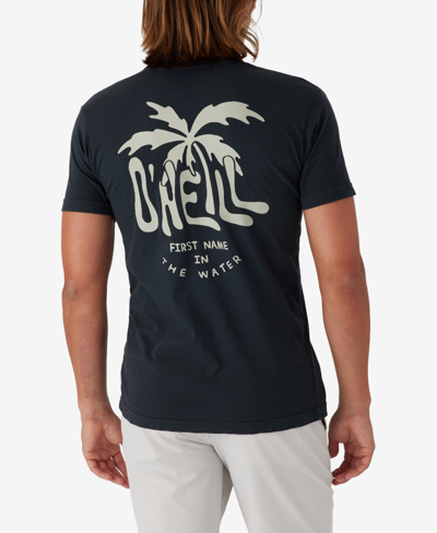 Shop O'neill Men's Mop Top Cotton T-shirt In Dark Charcoal