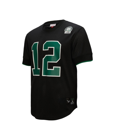 MITCHELL & NESS MEN'S MITCHELL & NESS RANDALL CUNNINGHAM BLACK PHILADELPHIA EAGLES RETIRED PLAYER NAME & NUMBER MESH 