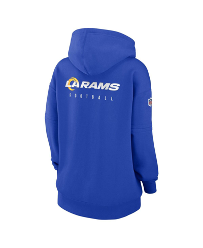 Nike Women's Sideline Club (nfl Los Angeles Rams) Pullover Hoodie In Royal