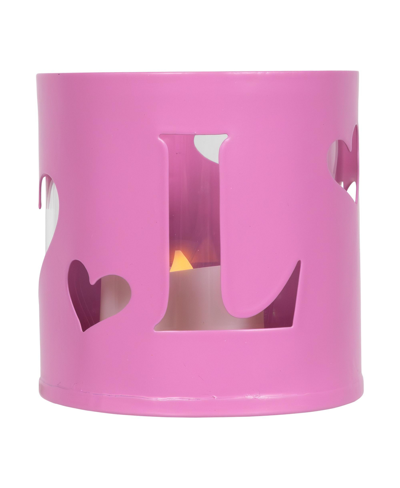Northlight Set Of 4 Love Valentine's Day Candle Holders, 2.75" In Pink