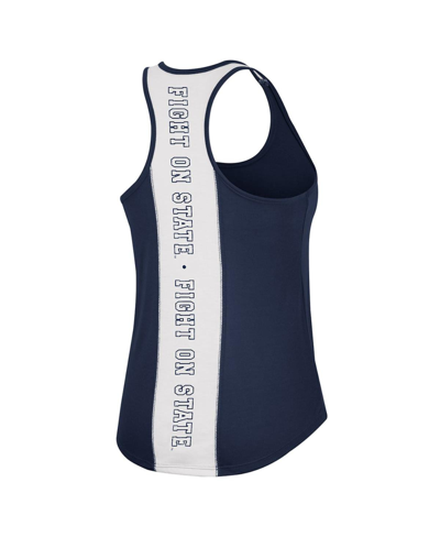 Shop Colosseum Women's  Navy Penn State Nittany Lions 10 Days Racerback Scoop Neck Tank Top
