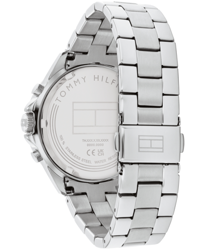 Shop Tommy Hilfiger Women's Multifunction Silver-tone Stainless Steel Watch 40mm