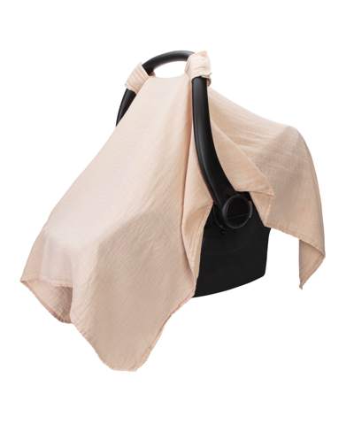 Shop Comfy Cubs Muslin Car Seat Cover In Blush