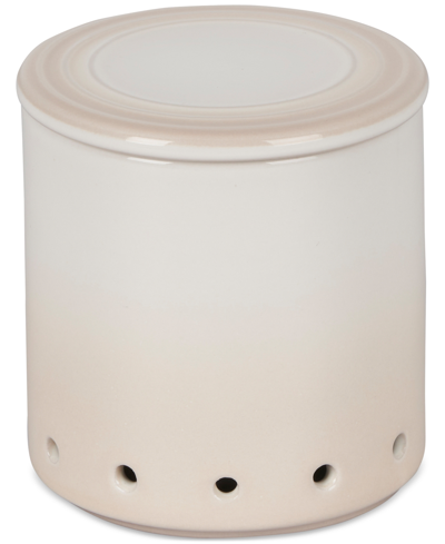 Le Creuset Glazed Stoneware 14-oz. Garlic Keeper Crock In Meringue
