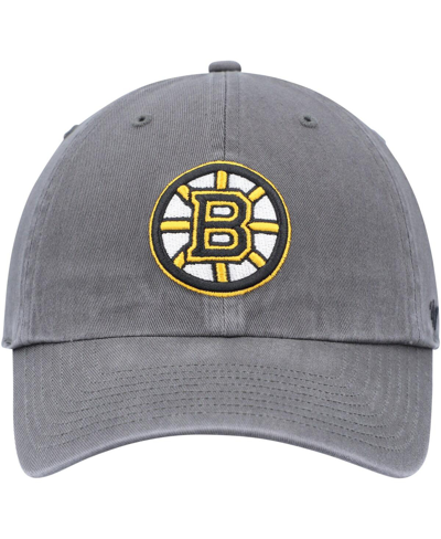 47 Brand Men's ' Charcoal Boston Bruins Team Clean Up Adjustable Hat In Charcoal
