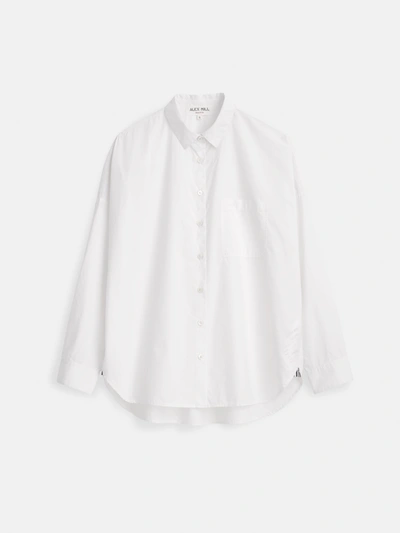 Shop Alex Mill Jo Shirt In Cotton Poplin In White