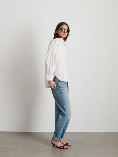 Shop Alex Mill Jo Shirt In Cotton Poplin In White