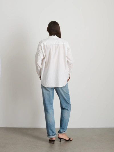 Shop Alex Mill Jo Shirt In Cotton Poplin In White