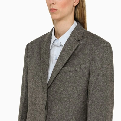 Calvin Klein Grey Wool Tailored Jacket In Grey