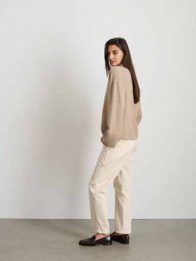 Shop Alex Mill Neil Pant In Herringbone In Ecru