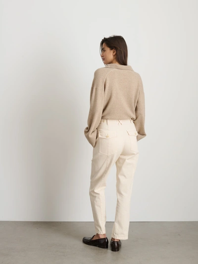Alex Mill Neil Pant In Herringbone In Ecru