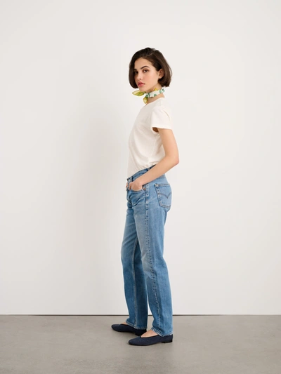 Shop Alex Mill Prospect Tee In Linen In Off White