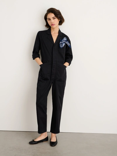 Shop Alex Mill Standard Jumpsuit In Cotton Twill In Black