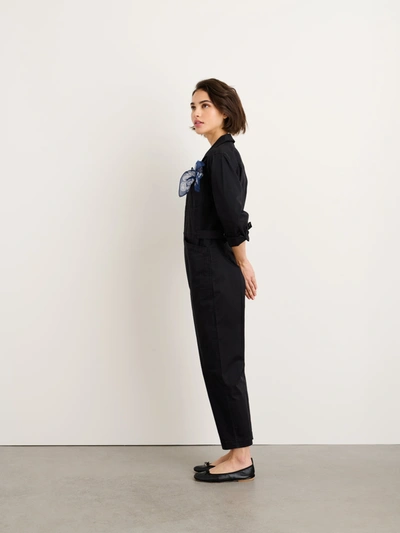 Shop Alex Mill Standard Jumpsuit In Cotton Twill In Black