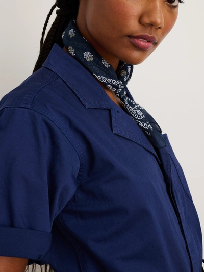 Alex Mill Standard Short Sleeve Jumpsuit In Dark Navy