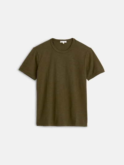 Shop Alex Mill Standard T Shirt In Slub Cotton In Faded Deep Olive