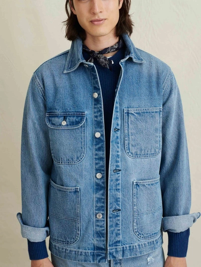 Alex Mill Work Jacket In Vintage Wash Denim Vintage Wash In Blue