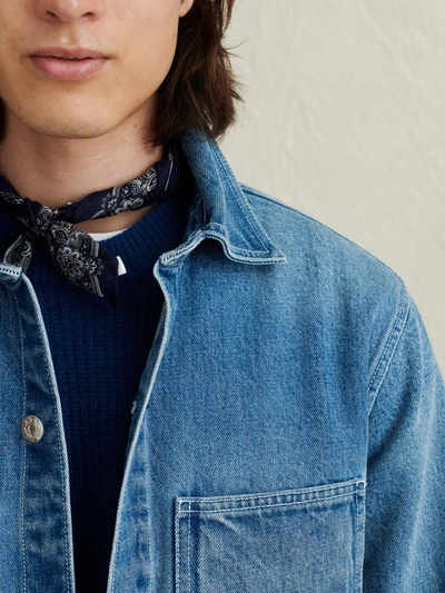 Alex Mill Work Jacket In Vintage Wash Denim Vintage Wash In Blue