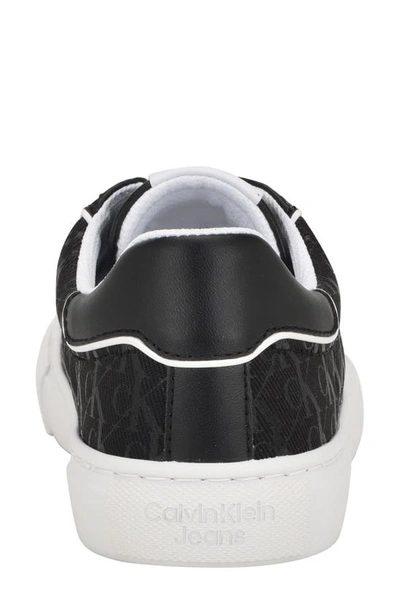 Shop Calvin Klein Charli Logo Low Top Sneaker In Black
