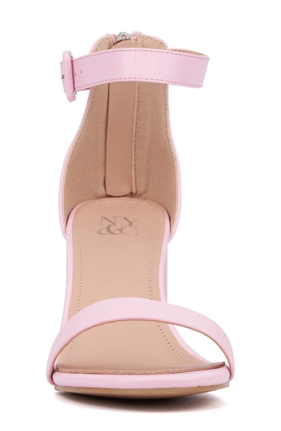 Shop New York And Company Lulu Heeled Sandal In Light Pink