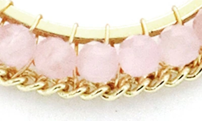 Shop Panacea Pink Crystal Beaded Teardrop Earrings