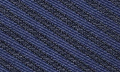 Shop Calvin Klein Billie Tonal Stripe Tie In Navy