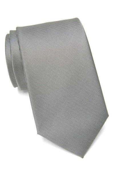 Shop Calvin Klein Silver Spun Solid Tie
