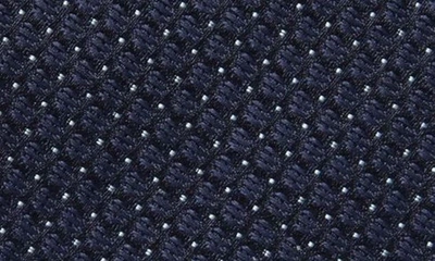 Calvin Klein Men's Steel Micro-dot Solid Extra Long Tie In Navy