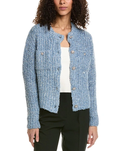 Shop Rosewater Remi Pocket Cardigan In Blue