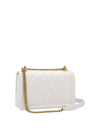 Shop Dolce & Gabbana Devotion M Handbag In White