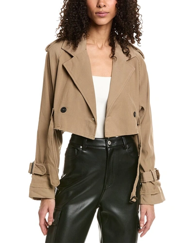Shop City Sleek Cropped Jacket In Brown